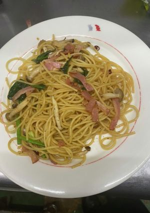 超簡単！キノコベーコンパスタ-レシピのメイン写真
