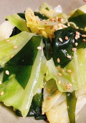 簡単やみつき！キャベツと生わかめのナムル-レシピのメイン写真