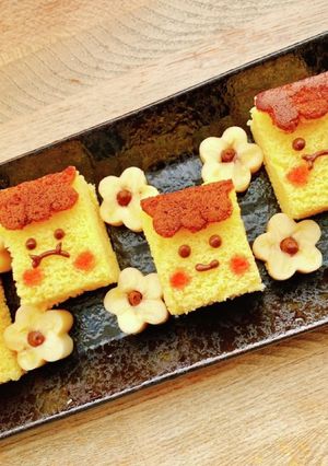 家にあるもので鬼さんの簡単おやつ-レシピのメイン写真