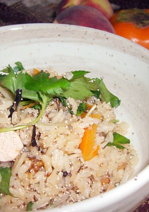 フラックスシード入り炊き込みご飯-レシピのメイン写真