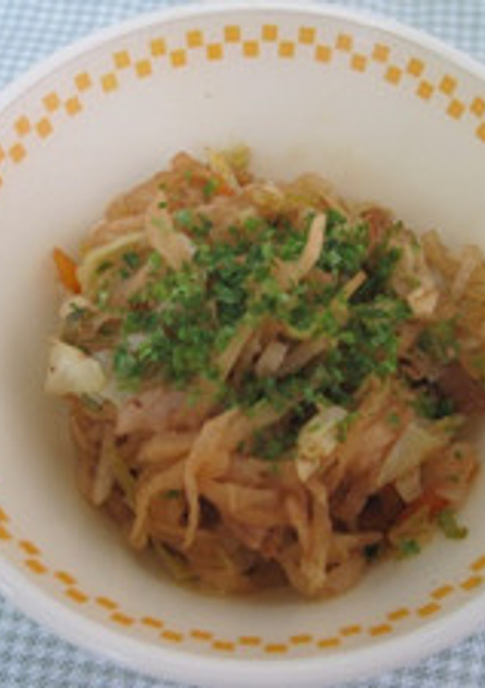 簡単給食　切干大根のソース炒め-レシピのメイン写真