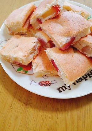 ふわふわ米粉のりんごケーキ-レシピのメイン写真