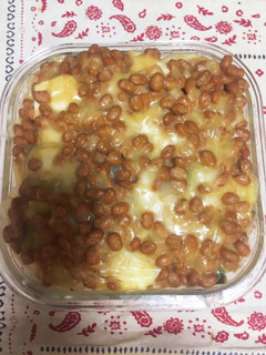 豚バラ手作りキムチの納豆チーズグラタン-レシピのメイン写真