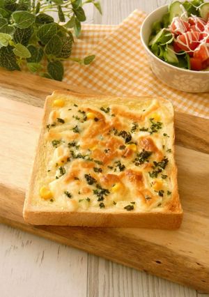 粉末コーンスープで冷凍作りおきトースト-レシピのメイン写真