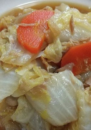 簡単、白菜とツナのうま煮-レシピのメイン写真