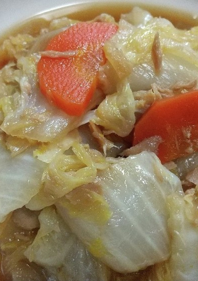 簡単、白菜とツナのうま煮-レシピのメイン写真