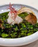はなっこりーと海苔の敷餡レンチョウ唐揚げ