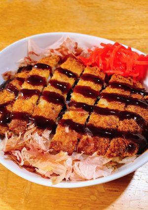 意外にイケる！？お好みカツ丼*ˊᵕˋ)੭-レシピのメイン写真