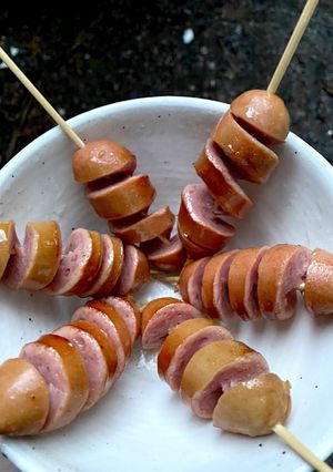 ウィンナー　スパイラル焼き-レシピのメイン写真