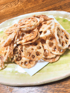 サクサク♪山盛りれんこんチップス!-レシピのメイン写真