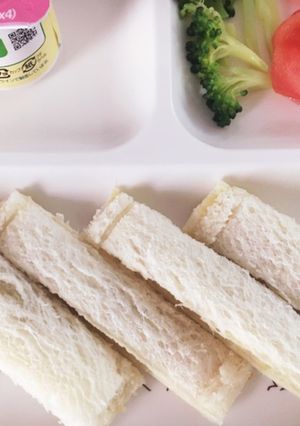 美味♪1歳のサツマイモきな粉サンド♡-レシピのメイン写真