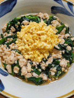 鳥ひき肉とニラのあんかけ玉子丼-レシピのメイン写真