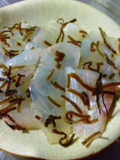 超簡単!!ヒラメ刺身(白身)の昆布締め-レシピのメイン写真