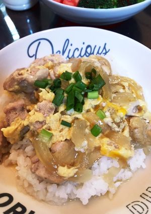 めんつゆで汁だく親子丼〜♪-レシピのメイン写真
