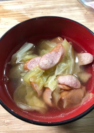 キャベツとウィンナーのスープ-レシピのメイン写真