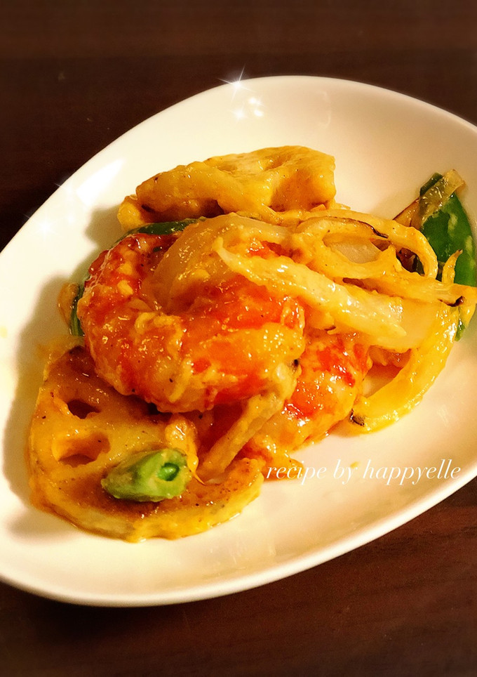 お野菜と食べる海老マヨ-レシピのメイン写真