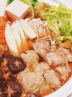 ふんわり鶏団子と地鶏の寄せ鍋-レシピのメイン写真
