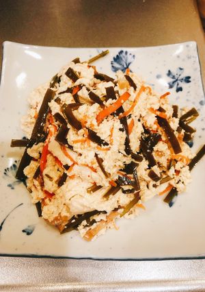松前漬けの崩し豆腐中華あえ-レシピのメイン写真