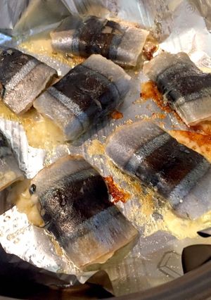 サンマのチーズ焼き 梅トマトソース-レシピのメイン写真