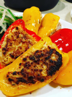 ヘルシーなピーマンの肉詰め!!-レシピのメイン写真