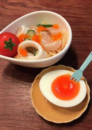 半熟卵からイクラみたいなトッピング-レシピのメイン写真