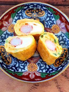 小さい卵焼き カニカマ入り-レシピのメイン写真