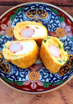 小さい卵焼き カニカマ入り-レシピのメイン写真