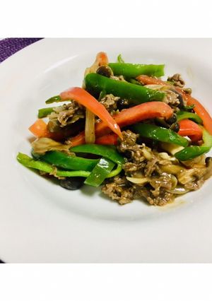 ピーマンと牛肉の炒め物-レシピのメイン写真