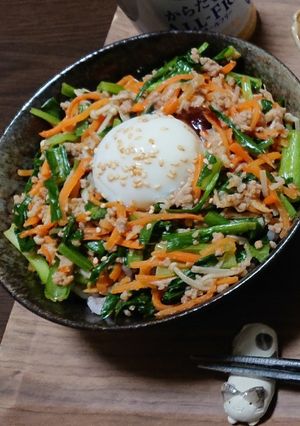 そぼろと野菜のビビンバ-レシピのメイン写真