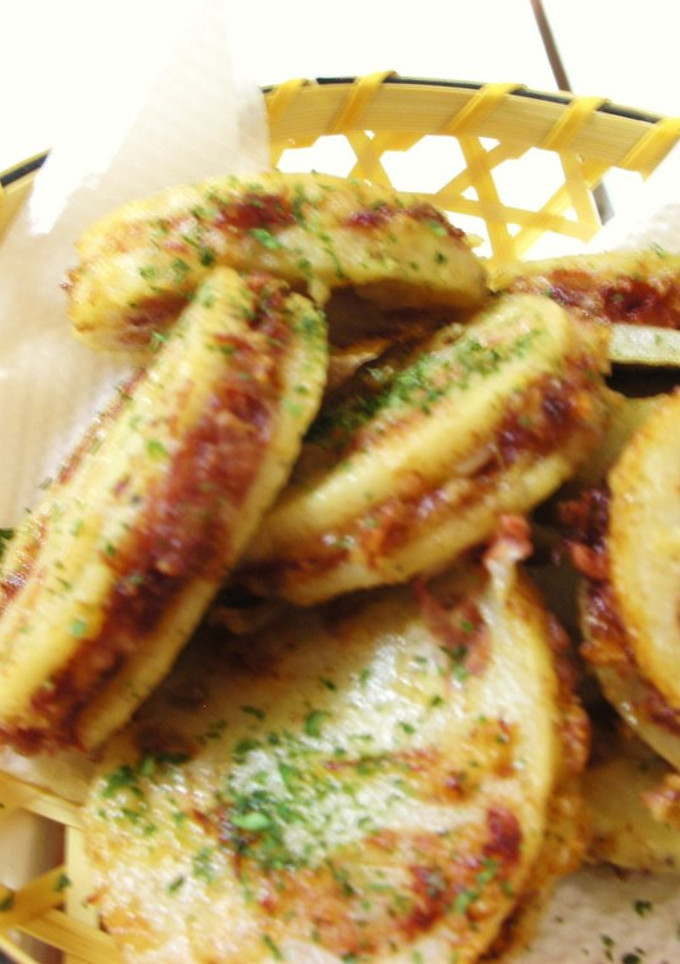 れんこんのマヨ＆コンビーフ挟み揚げ-レシピのメイン写真