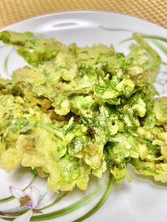 春菊とじゃこのかき揚げ-レシピのメイン写真