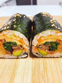 恵方巻きにキンパ【김밥】-レシピのメイン写真