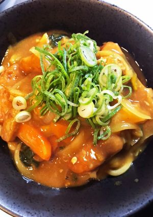 ぶっかけ濃厚カレーうどん-レシピのメイン写真