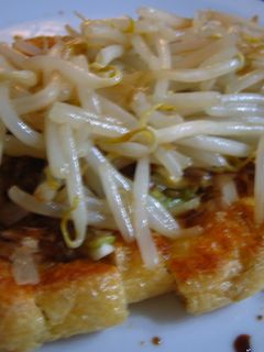 ♪焼き油揚げのもやしのせ♪-レシピのメイン写真