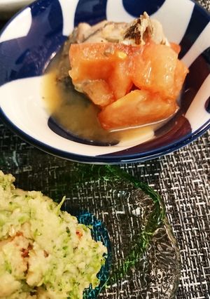 〆鯖トマトの和カラシポン酢-レシピのメイン写真