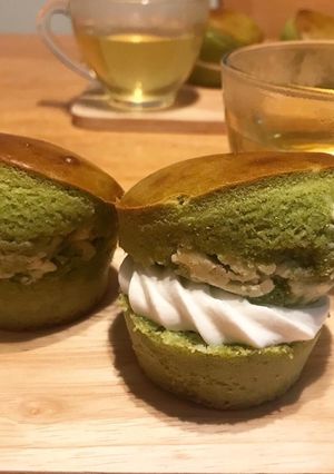 HMで簡単☆マフィン抹茶＆ホワイトチョコ-レシピのメイン写真