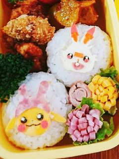 お弁当に♪簡単可愛いレタス卵フラワー-レシピのメイン写真