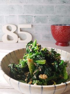 レンジで♪ほうれん草の胡麻和え-レシピのメイン写真