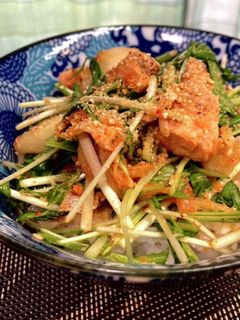 めちゃ簡単!鯖缶と水菜のキムチ丼♪-レシピのメイン写真