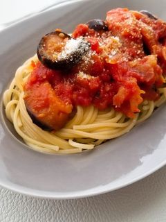 簡単具だくさんトマトパスタ♪-レシピのメイン写真