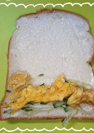息子部活前後軽食❷スクエッグロールサンド-レシピのメイン写真