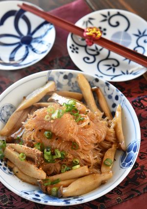 エリンギと結びしらたきのコクうま照り焼き-レシピのメイン写真
