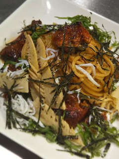 鰻と筍の和風パスタ(*≧∀≦*)-レシピのメイン写真