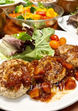 糖質制限✿豆腐ハンバーグ✿アマニパウダー-レシピのメイン写真