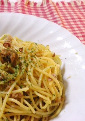ツナとアンチョビのスパゲッティ-レシピのメイン写真