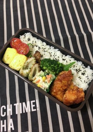男子高校生弁当2/4とりチリ弁当-レシピのメイン写真