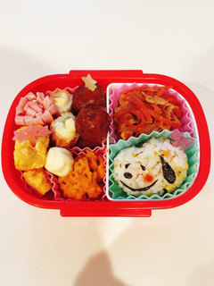 簡単!年少さんの幼稚園スヌーピー風弁当♡-レシピのメイン写真