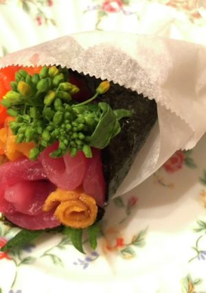 春♡卒業入学ブーケ花束巻き寿司-レシピのメイン写真