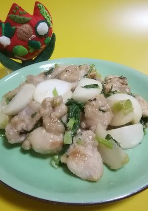 鶏肉とカブのみそ炒め-レシピのメイン写真