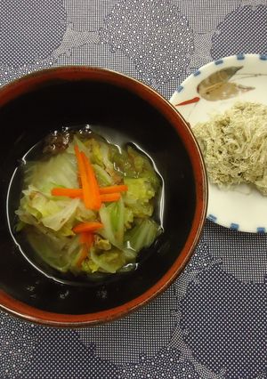 白菜のとろろ昆布かけｂｙ草津市-レシピのメイン写真